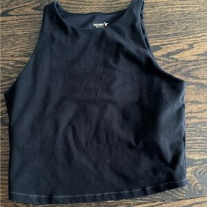 Size S black Old Navy athletic cropped tank top